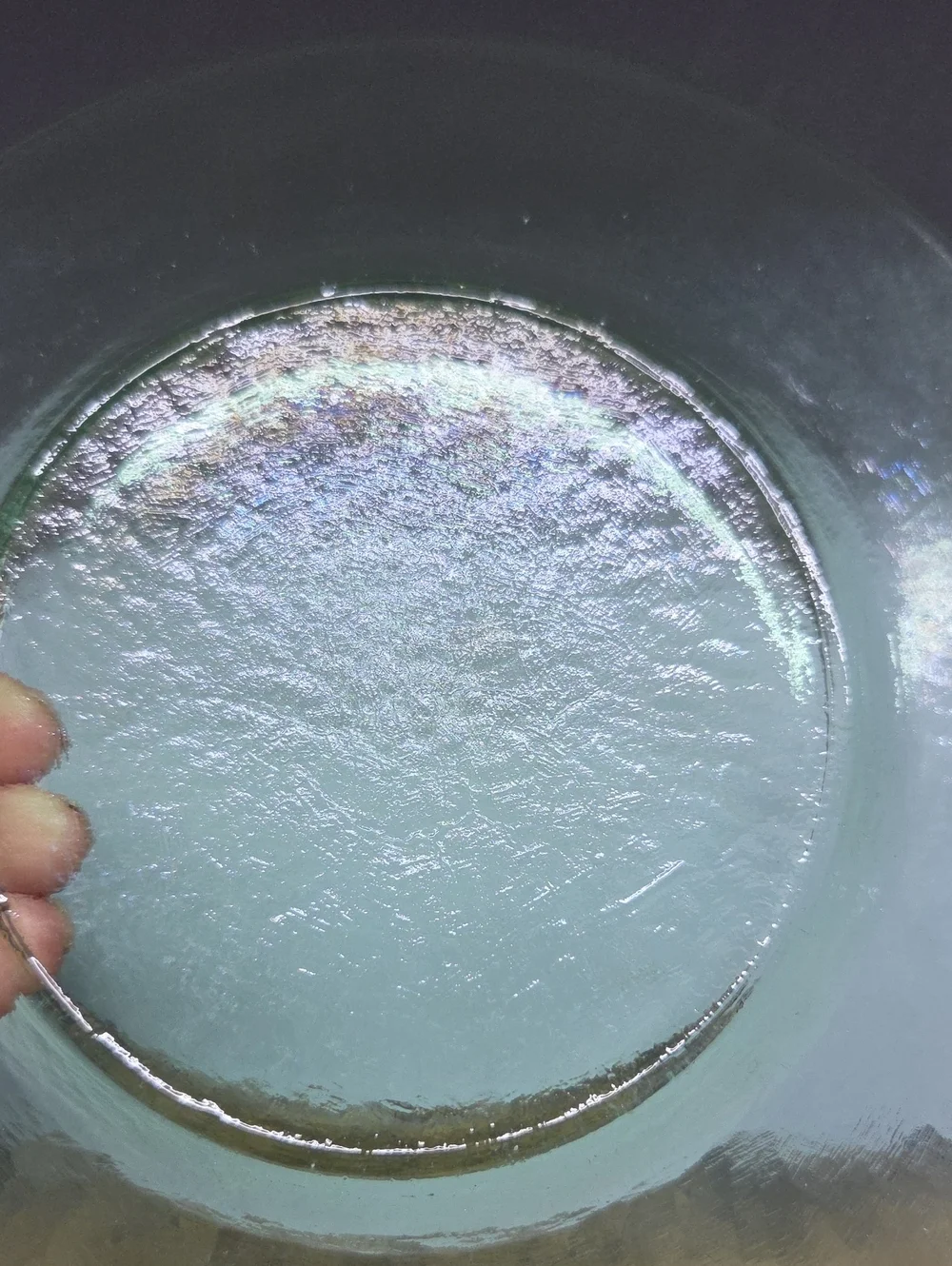 Vintage Green Recycled Glass Plate